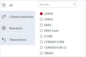 Escenarios climáticos del Atlas Climático de Copernicus