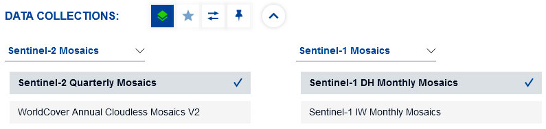 Descargar Mosaicos imágenes Sentinel-2 y Sentinel-1