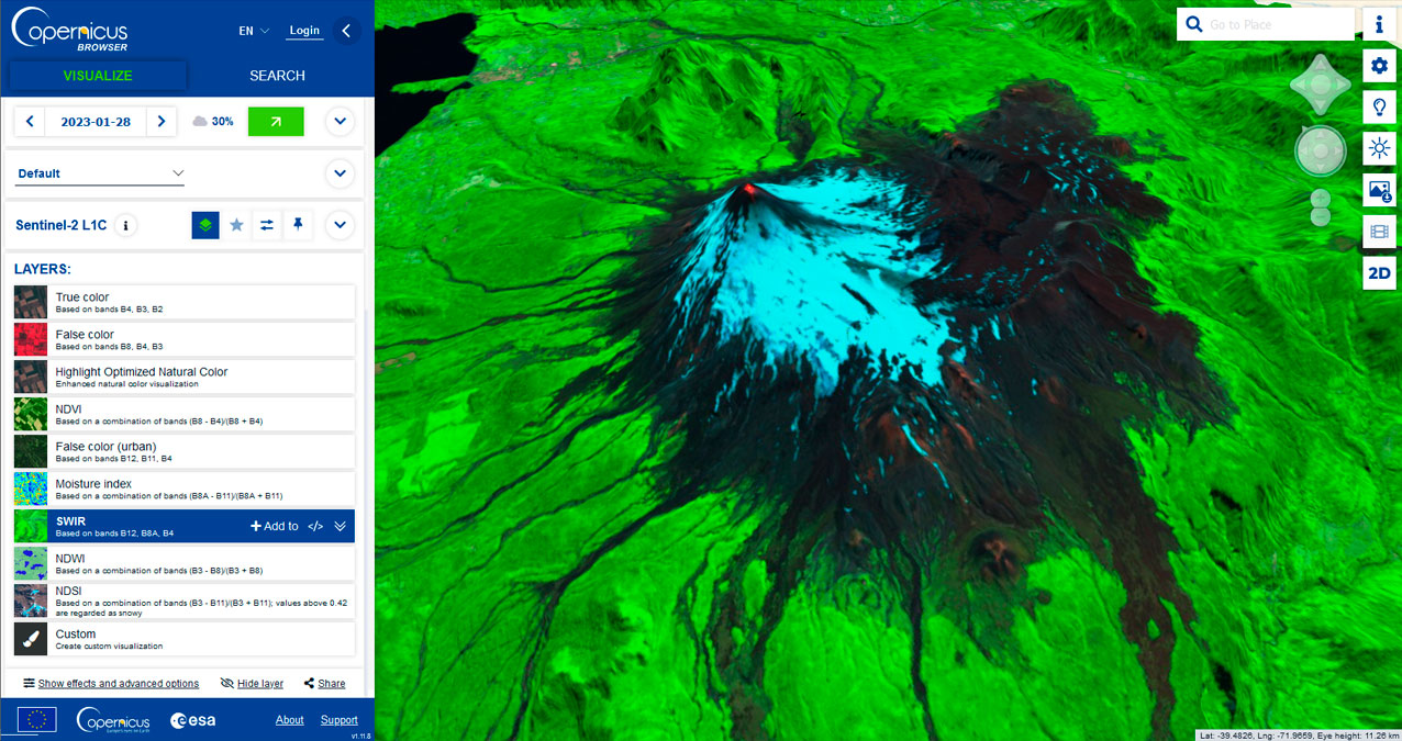 Visualización 3D de imágenes satelitales