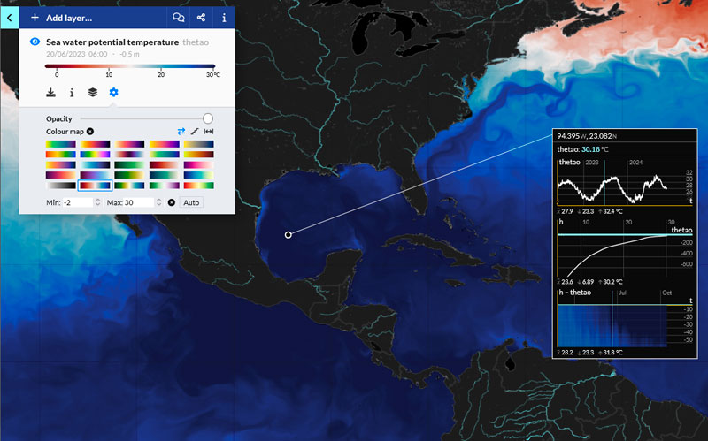 Consulta de datos marinos cartográficos