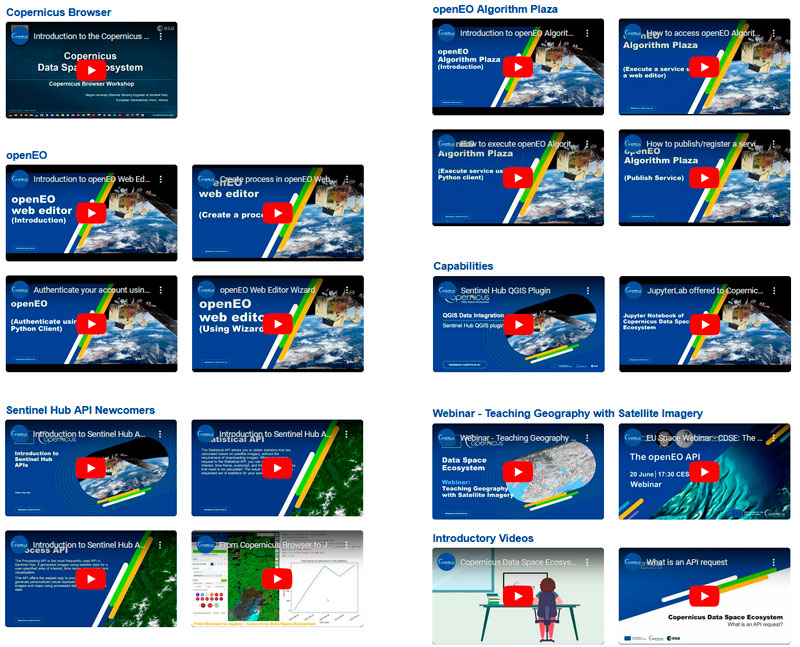 Videos webinarios Copernicus