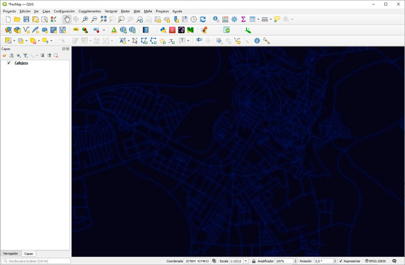 Creación de mapas con estilo Pacman en qgis