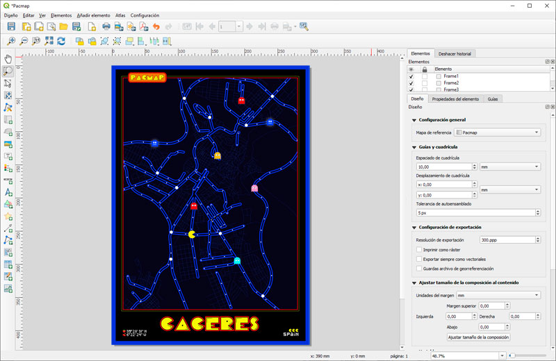 Pacman map style