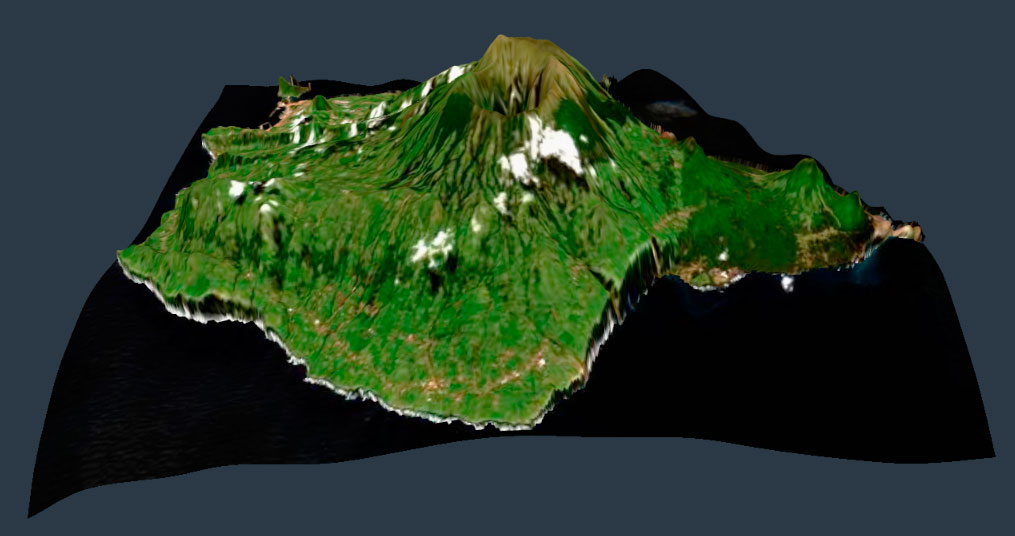 Visualización de imágenes satélite en 3D en Land Viewer - Gis&Beers