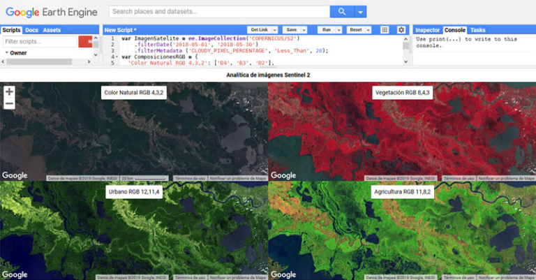 Cómo Montar Múltiples Vistas En Google Earth Engine - Gis&Beers