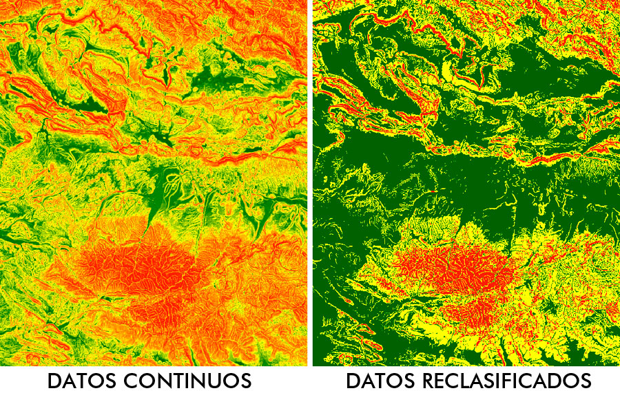 Reclasificación de archivos ráster en QGIS